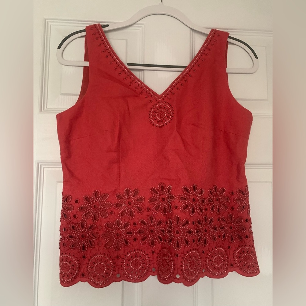 Talbots red tank top
